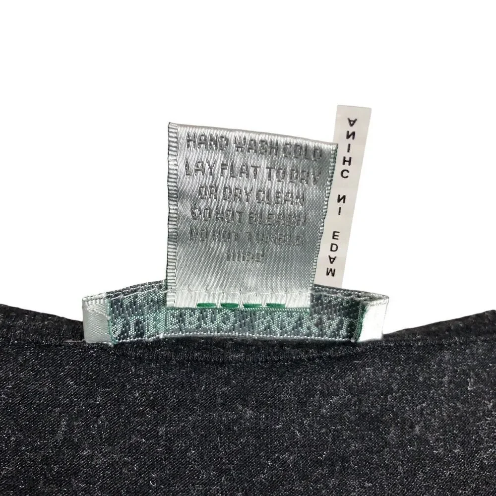 Alberto Makali Top Womens Large Heather Black Sequins Soft Stretch Knit Tank - Picture 5 of 11